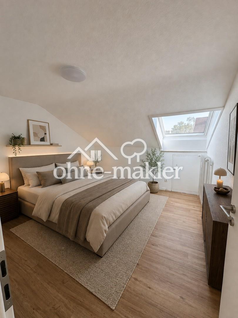 Frisch sanierte, lichtdurchflutete 2-Zimmer-Dachgeschosswohnung mit Balkon und Stellplatz - Photo 2