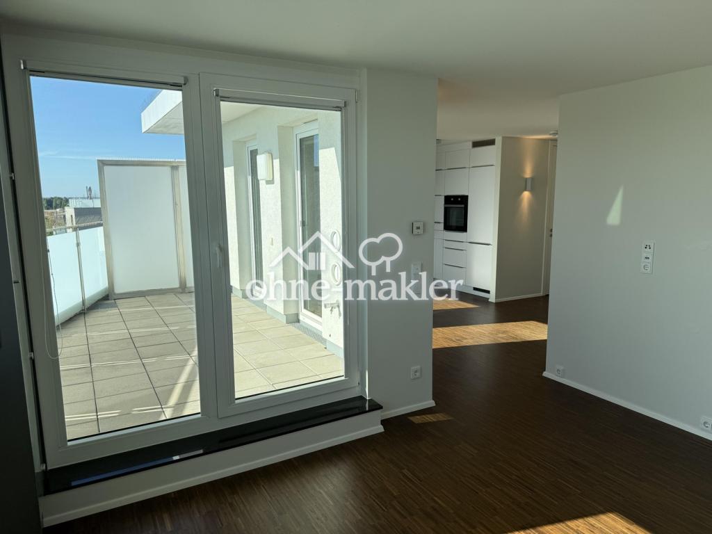 Penthouse am Riedberg mit großer Dachterrasse & Skylineblick – Klimaanlage, EBK & 2 TG-Plätze - Foto 1