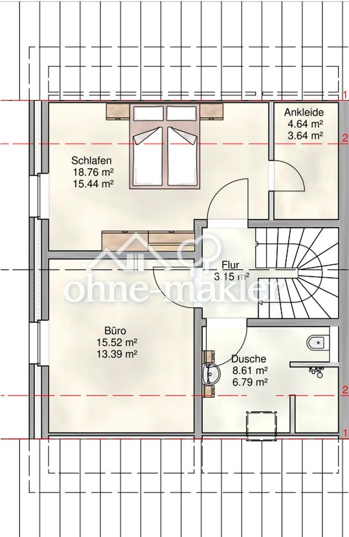 Neubau-Doppelhaushälfte mit 165 m² | 6 Zimmer | 2 Bäder | Garten | Kühlung | Smart Home - Foto 5