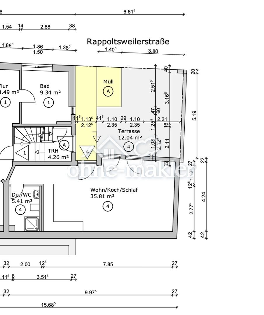 Kernsanierter Wohntraum auf 53qm mit Küche + Terrasse in ruhiger Bestlage von Friedrichsfeld, MA - Photo 5