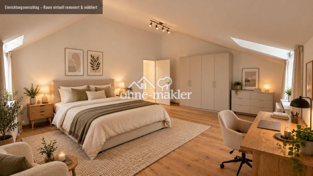 Baudenkmal „Robertsburg": Helle 2-Zimmer-DG-Wohnung mit Südbalkon und Schlossblick - Foto 4