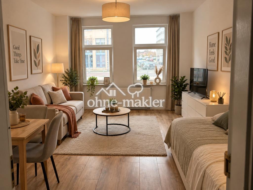 Zentrale 1-Zimmer-Wohnung mit Küche in Halle – ideal für Studierende, Singles, Pendler & Senioren - Photo 1