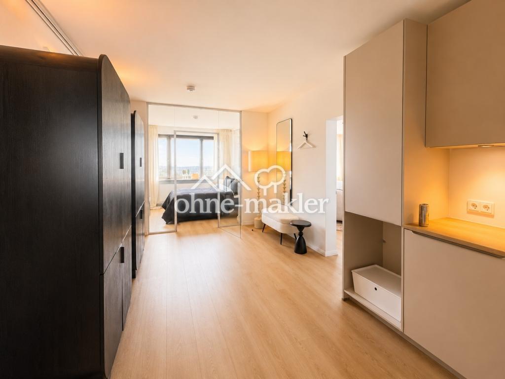 Fully furnished high-rise residence – 29th floor – panoramic views over Hamburg - Photo 3