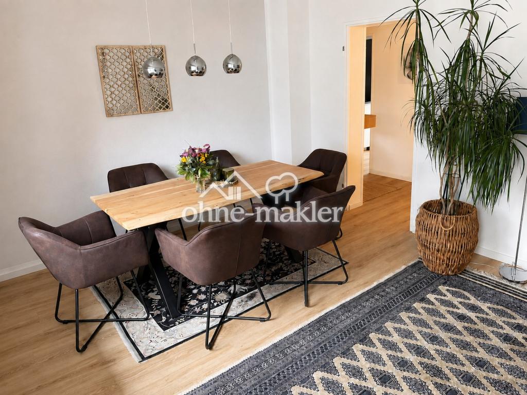 Gut geschnittene 3-Zimmer-Wohnung mit Balkon, Gartenmitbenutzung & Garage in Bad Vilbel“ - Foto 2