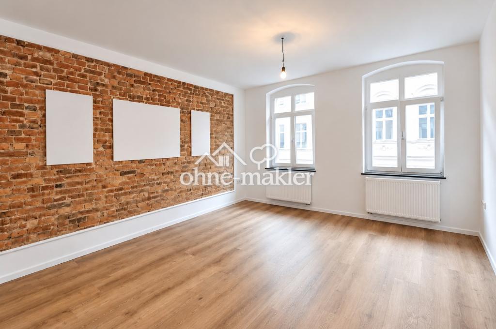 Stilvoll sanierte 3-Zimmer-Wohnung mit Kaminofen, Sichtziegelwänden & hochwertigem Bad - Foto 2