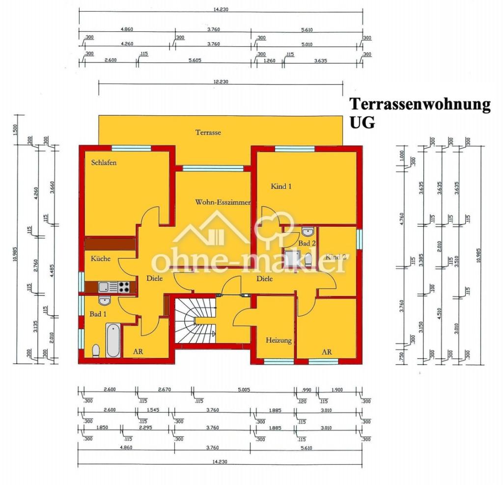 Komfortable 4-Zi-Terrassen-Wohnung in Traumlage von Langenselbold zu vermieten - Photo 5