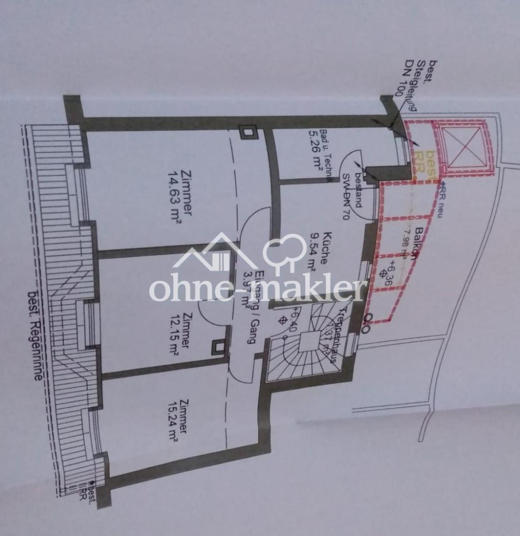 Charmante 3-Zimmer-Wohnung in zentraler Lage mit Lift - Foto 5