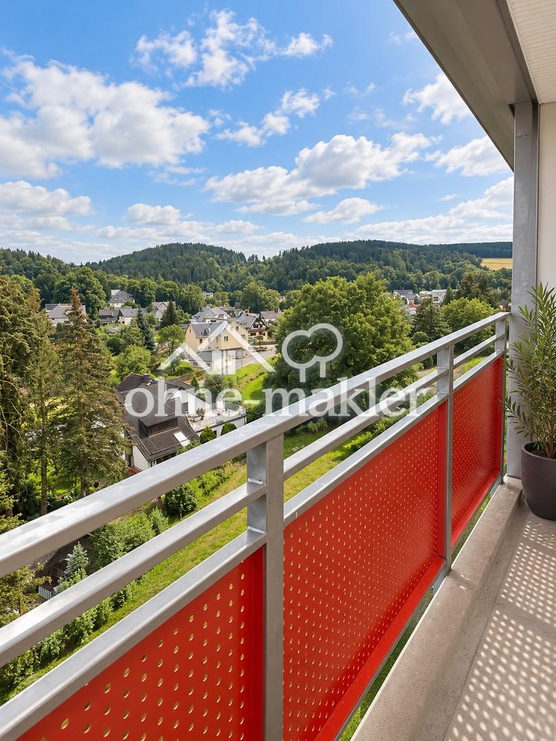 Top sanierte 2-Zimmer-Wohnung mit großem Balkon & tollem Ausblick in Thum - Photo 3