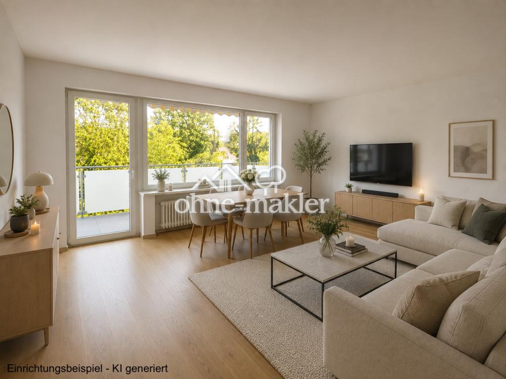 Wohnqualität mit Waldblick: 3-Zi., 2026 saniert, top Anbindung - Foto 2