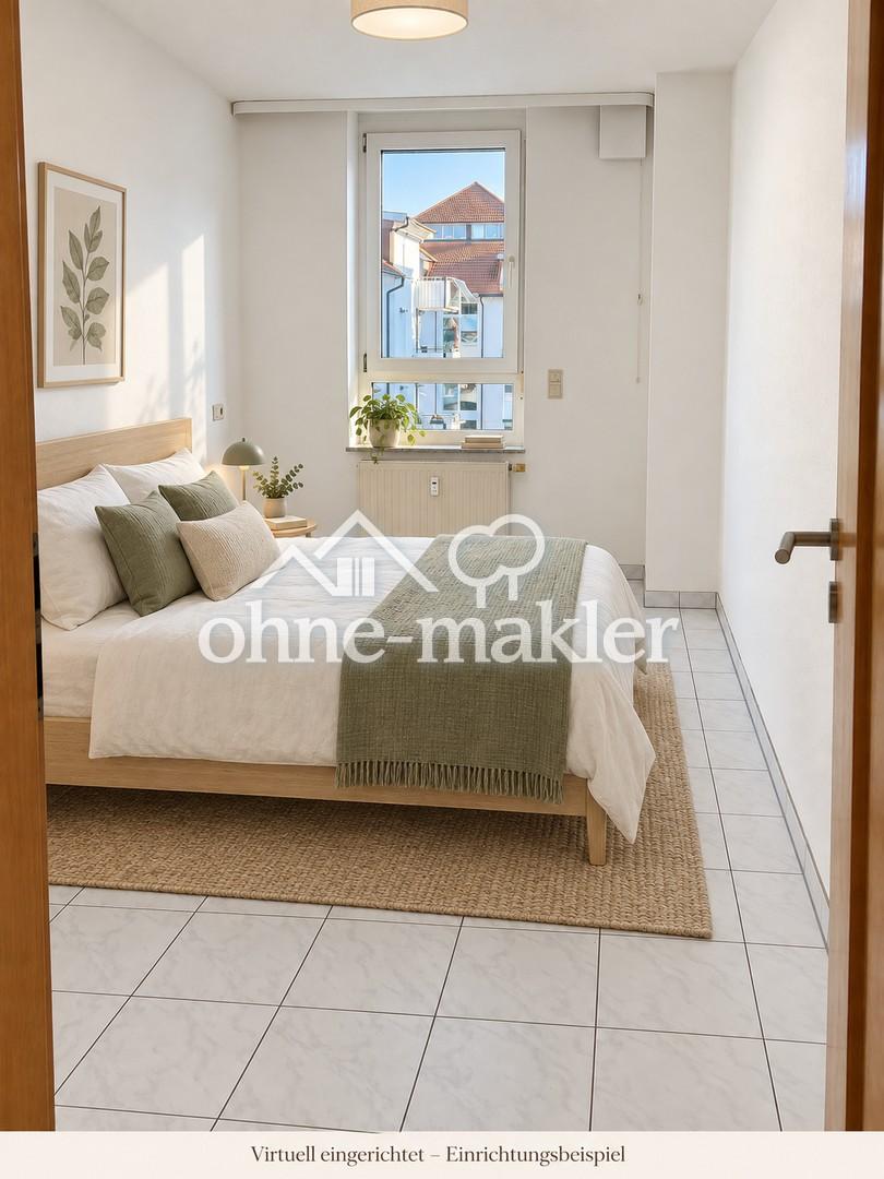 Helle 2-Zimmer-Wohnung mit Einbauküche, Balkon und Tiefgaragenstellplatz - Photo 3