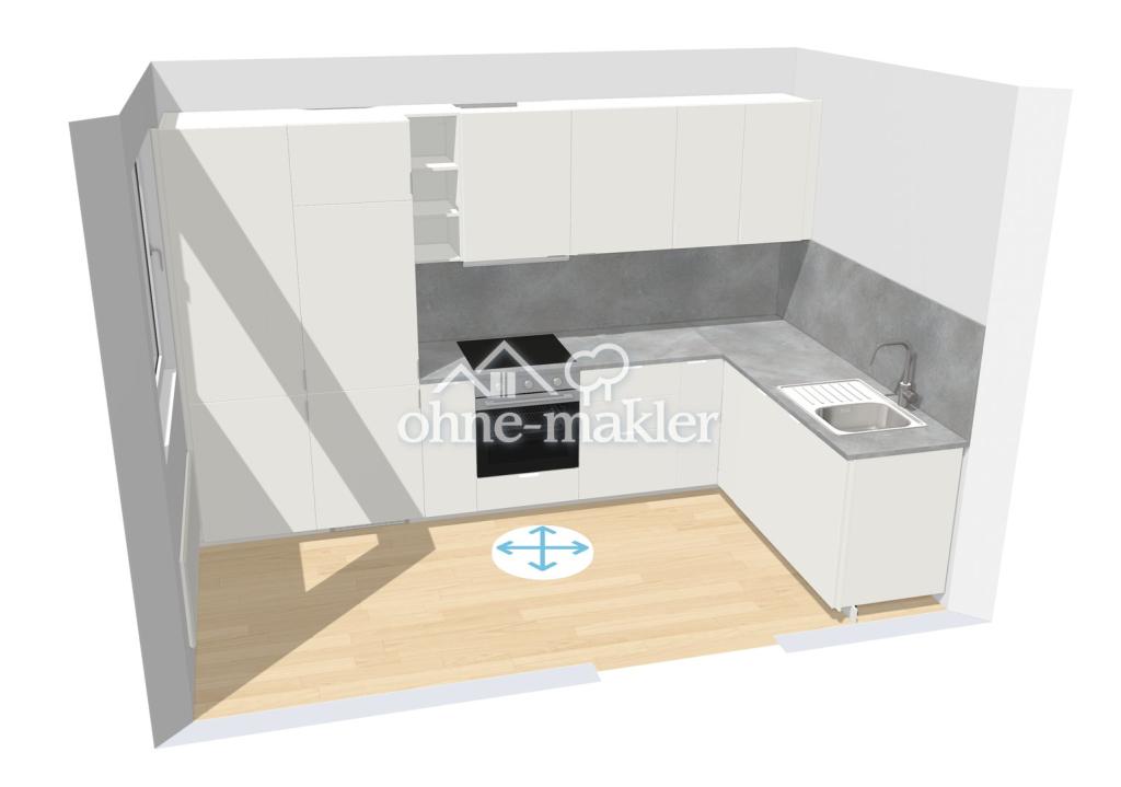 Helle 2-Zimmer-Wohnung, neues Bad, neue Küche, U-Bahn-nähe - Foto 4