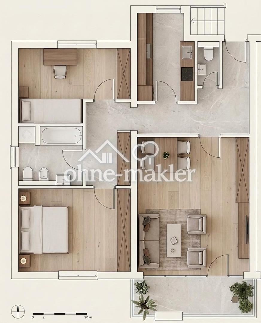 3 Zimmer Wohnung (92m²) im Ärztehaus in Langerfeld - Foto 5