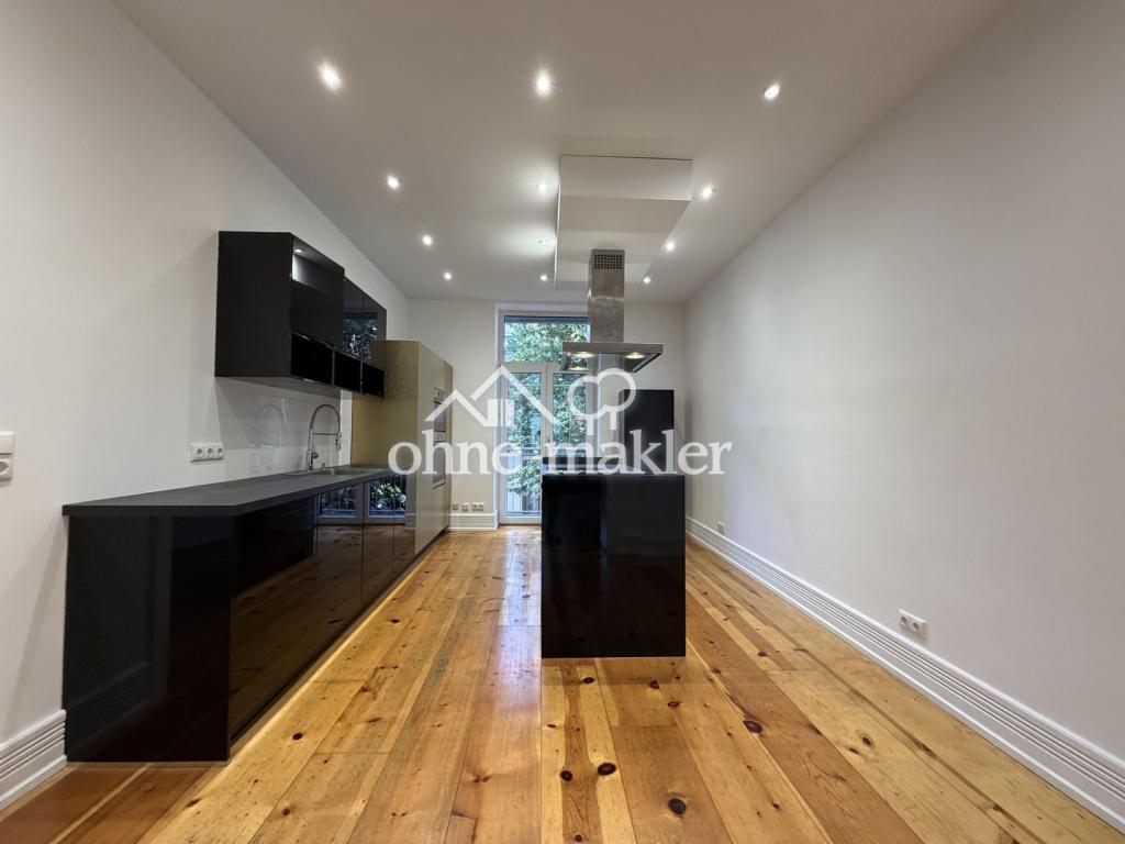 3,5-Zimmer-Altbauwohnung im Nordend mit Balkon, EBK und 3m hohen Decken - Foto 5