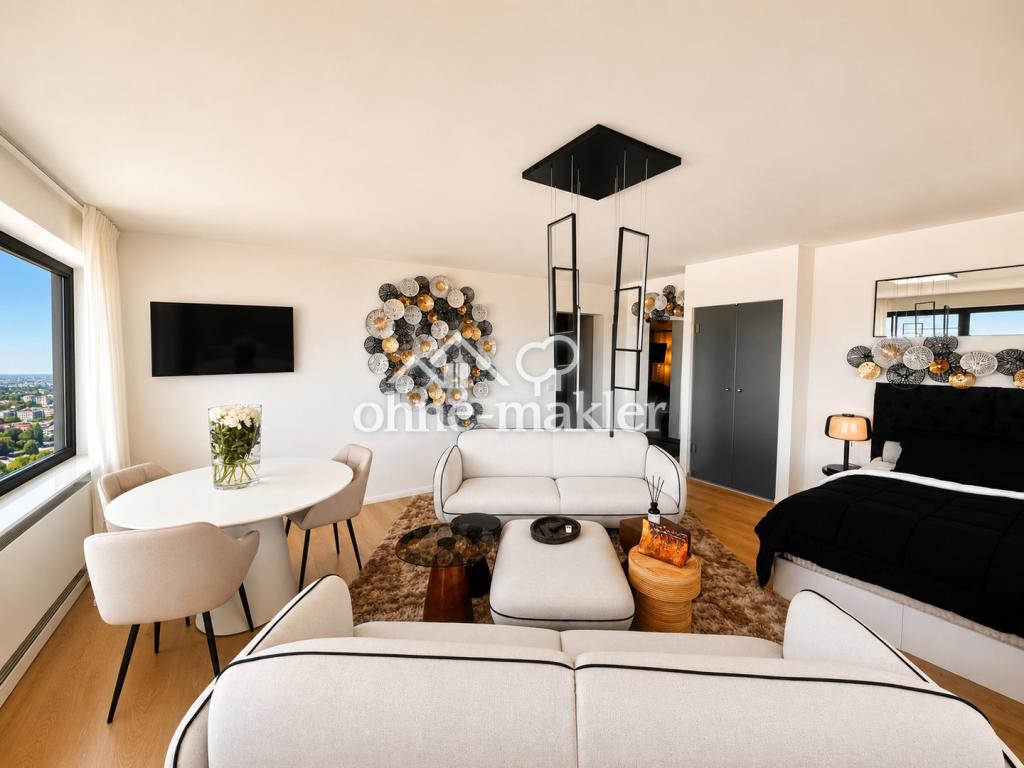 Fully furnished high-rise residence – 29F/ W1 – panoramic views over Hamburg - Foto 2