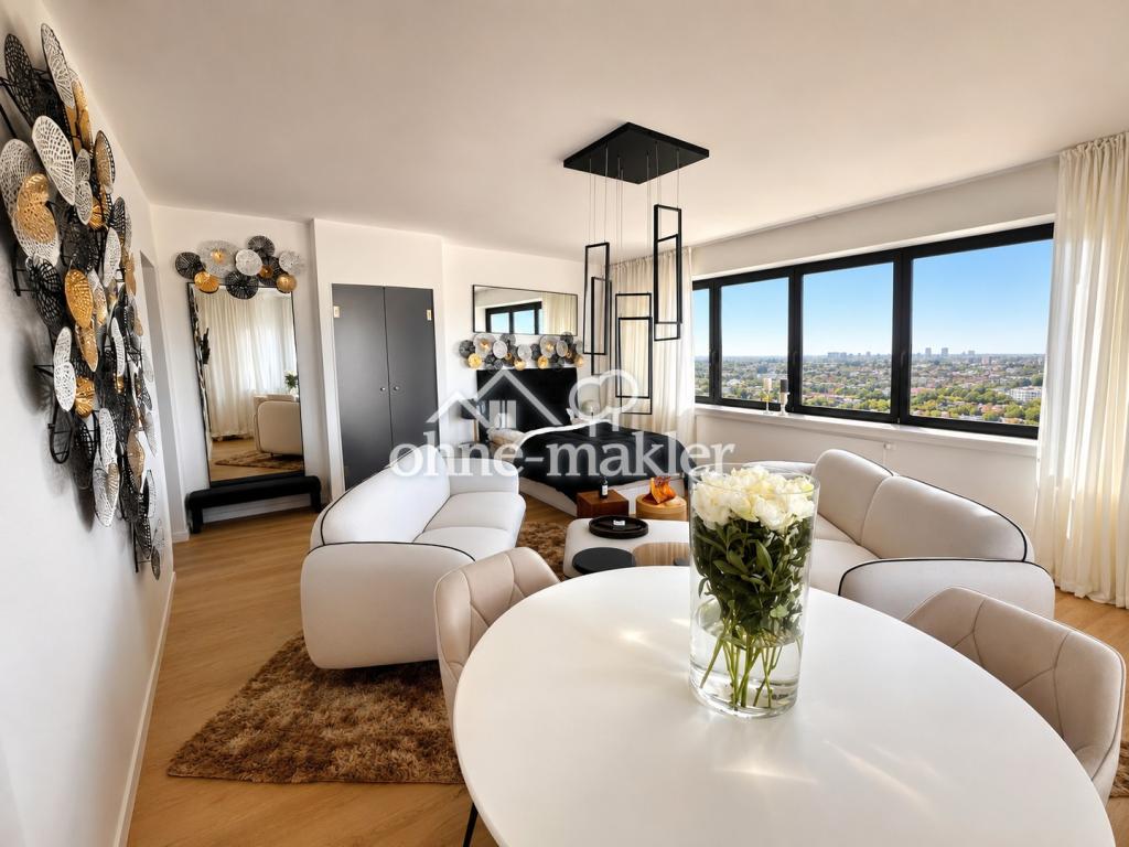 Fully furnished high-rise residence – 29F/ W1 – panoramic views over Hamburg - Foto 1