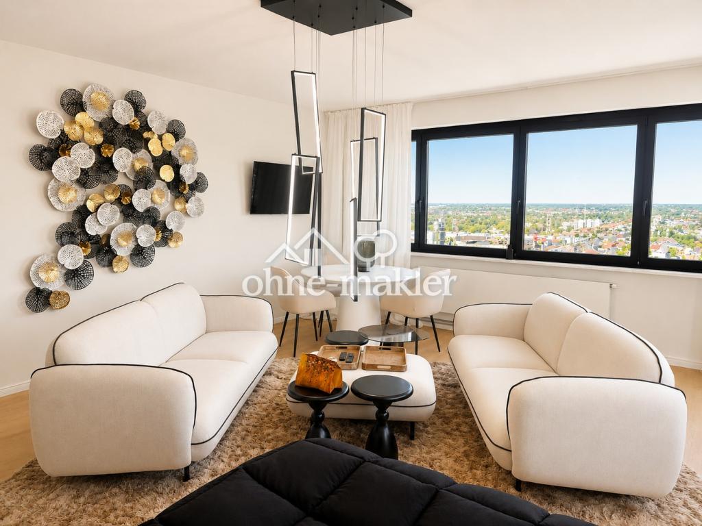 Fully furnished high-rise residence 29F/ W3 Panorama views over Hamburg - Foto 3