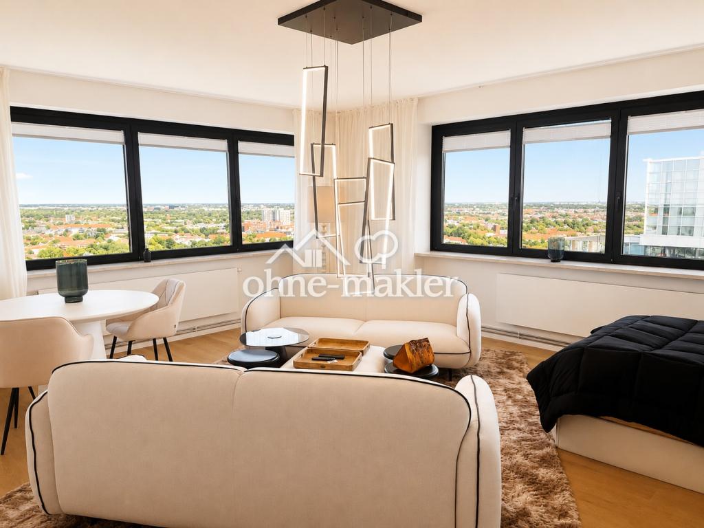 Fully furnished high-rise residence 29F/ W3 Panorama views over Hamburg - Foto 1