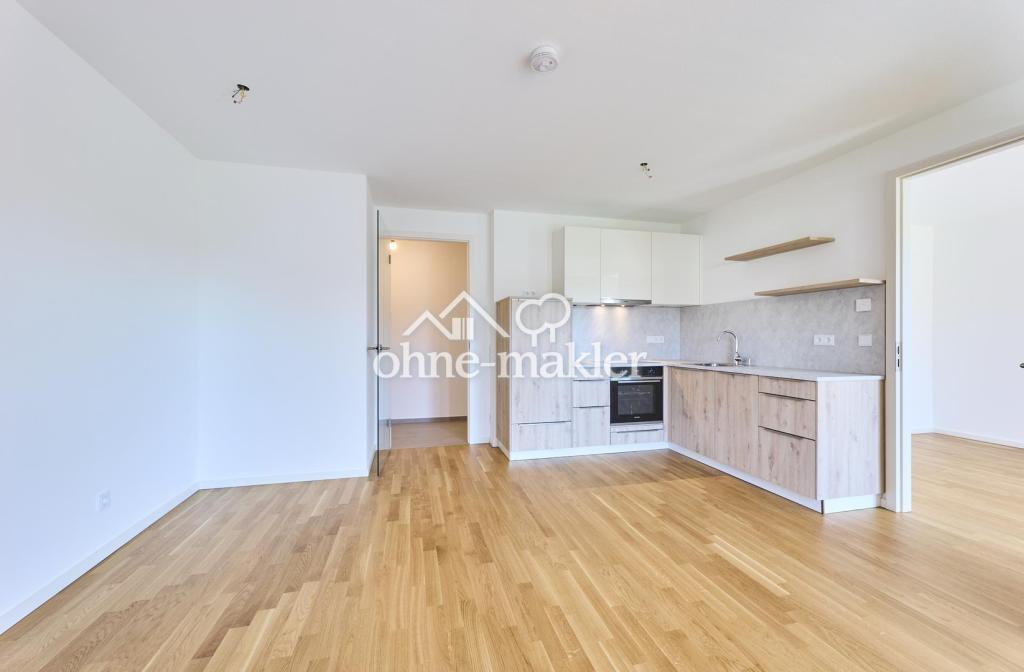 Neubau: Helle und ruhige Zwei-Zimmer-Wohnung mit luxuriöser Innenausstattung mit Balkon und EBK - Photo 5