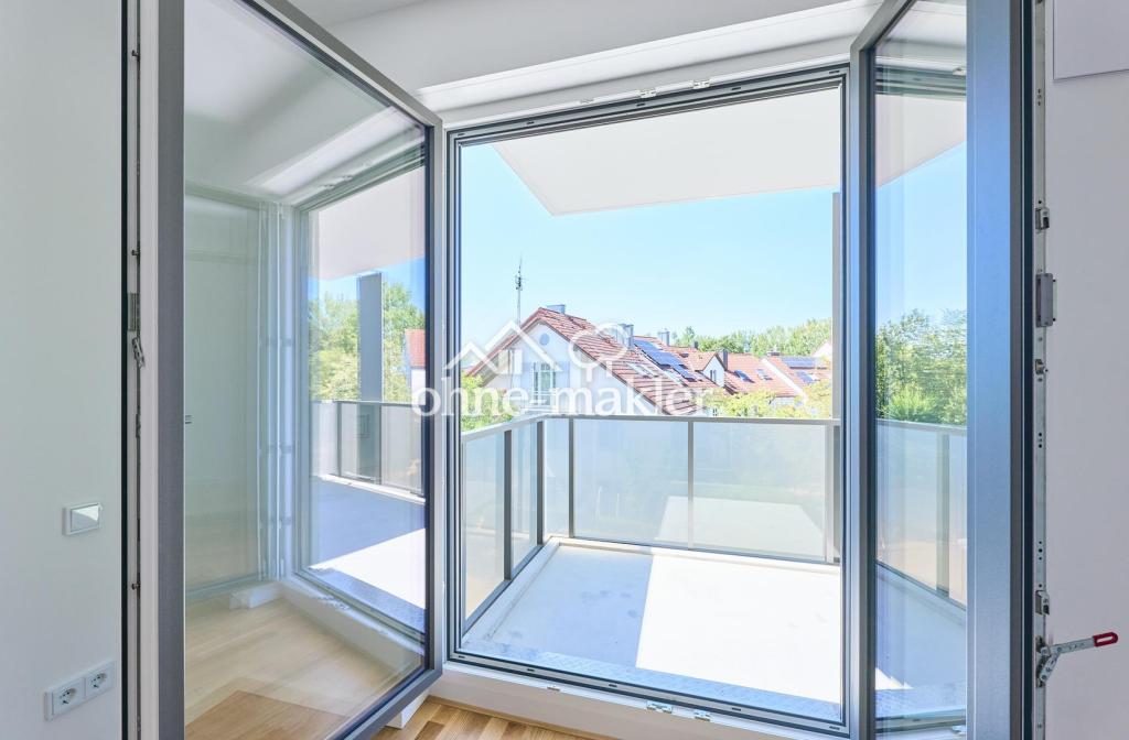 Neubau: Helle und ruhige Zwei-Zimmer-Wohnung mit luxuriöser Innenausstattung mit Balkon und EBK - Foto 5