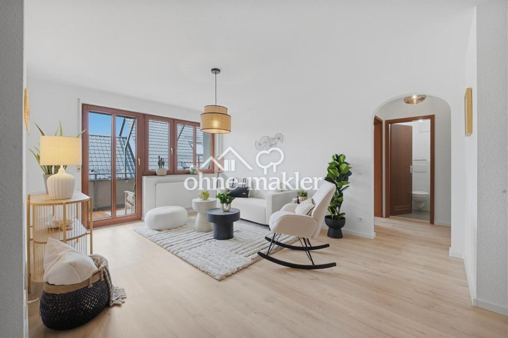 Renovierte 2,5-Zimmer-Wohnung mit Balkon, Einbauküche und Tiefgaragenstellplatz in Ostfildern - Photo 1