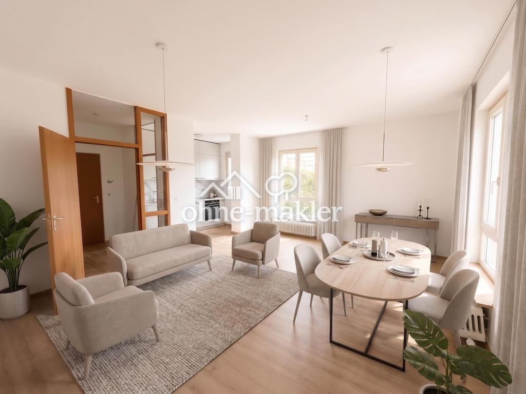 Helle 2-Zimmer-Wohnung in Kornwestheim, Terrasse, Garten, TG, renoviert & E-Rollläden - Foto 2