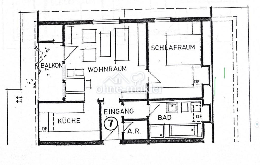 Wohnen mit Weitblick: Helle 2-Zi.-Dachgeschosswohnung mit Balkon - Foto 3