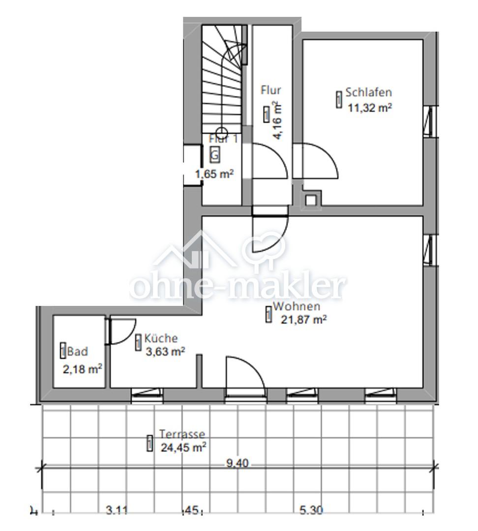 Erstbezug nach Sanierung – moderne 2-Zimmer-Wohnung mit Terrasse & Stellplatz in Heilbronn - Photo 4