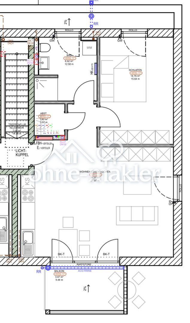 Moderne 2-Zimmer-Wohnung mit Balkon - Photo 4