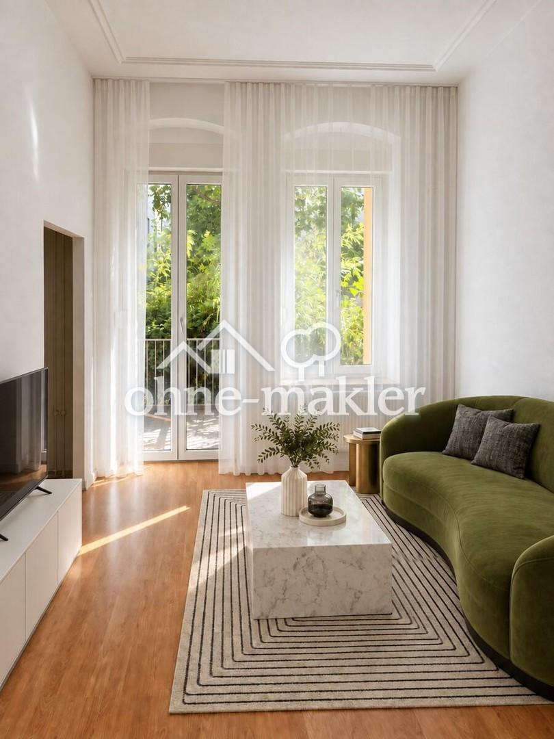Altbaucharme trifft Gartenglück – zwei Zimmer & ca. 57 m² grünes Refugium ganz für Sie! Bezugsfrei! - Foto 4