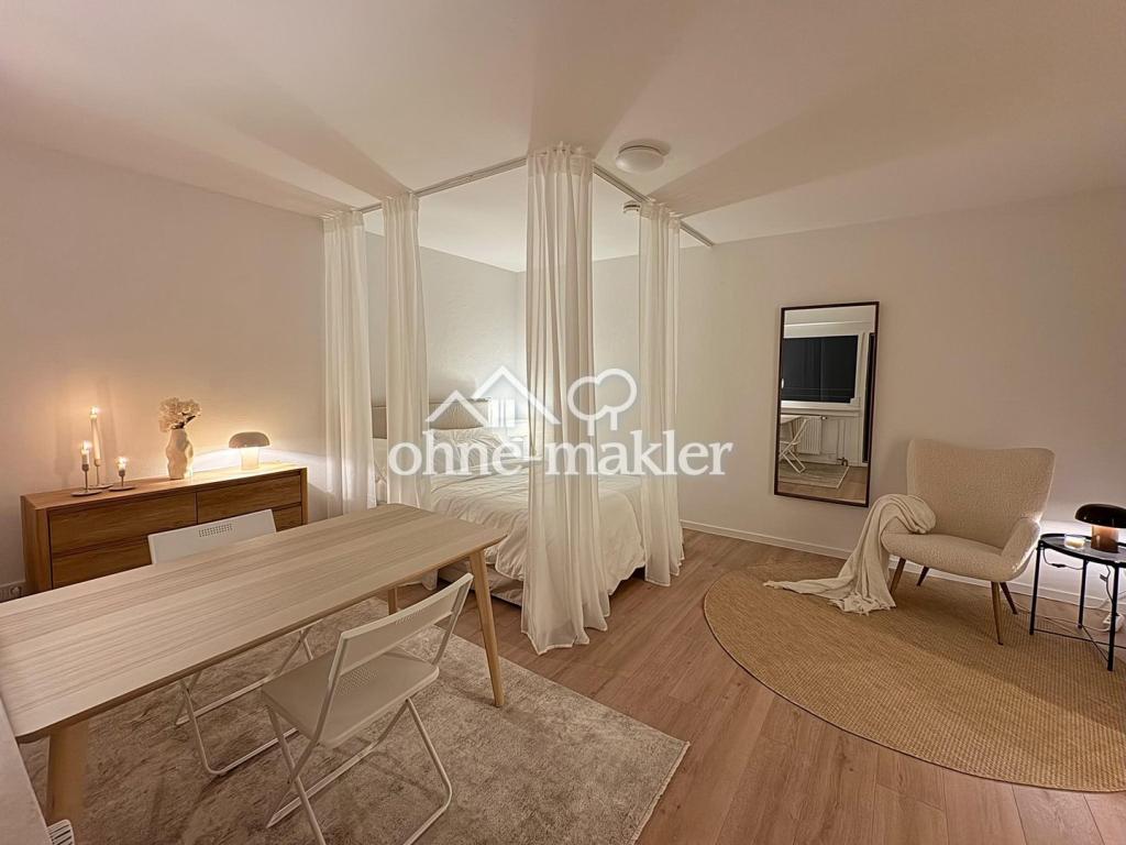 Frisch sanierte & voll möblierte 1-Zi.Whg mit Balkon fußläufig zum Schlosspark und Mainufer - Foto 5