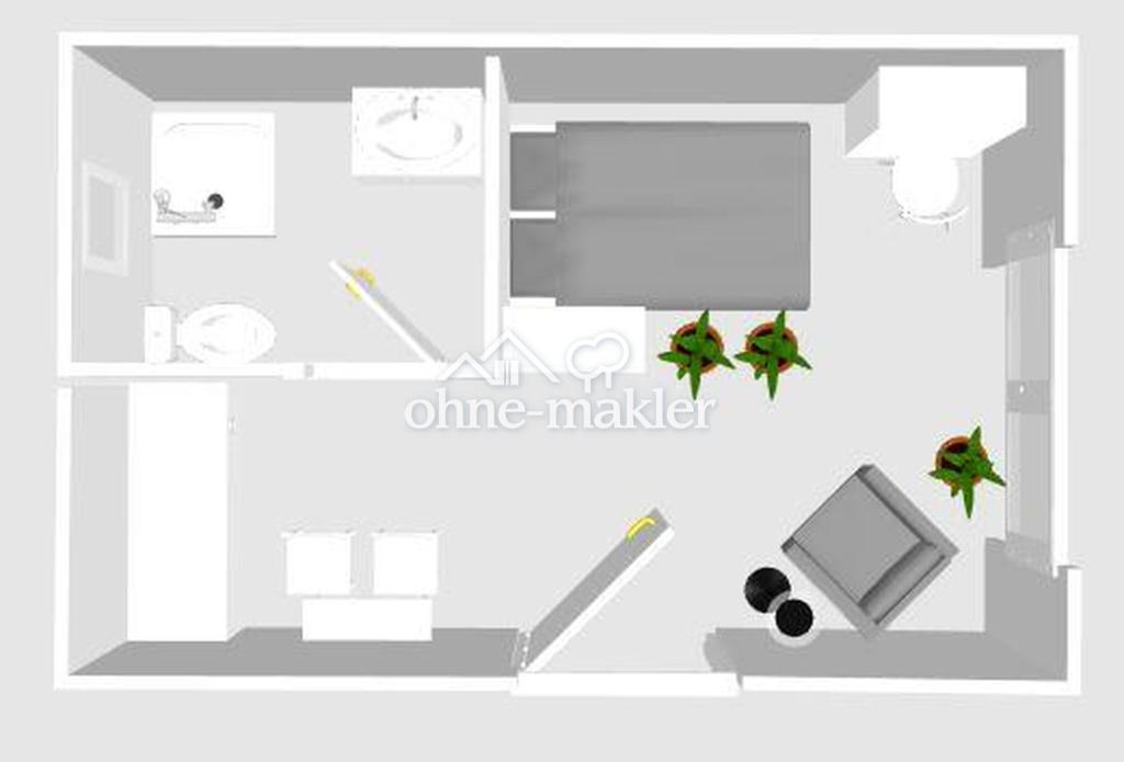 BN-Friesdorf Nähe HARIBO: helles 1-Zi-Apartment, Pantryküche, Tageslichtbad, Fußbodenheizung etc. - Photo 3