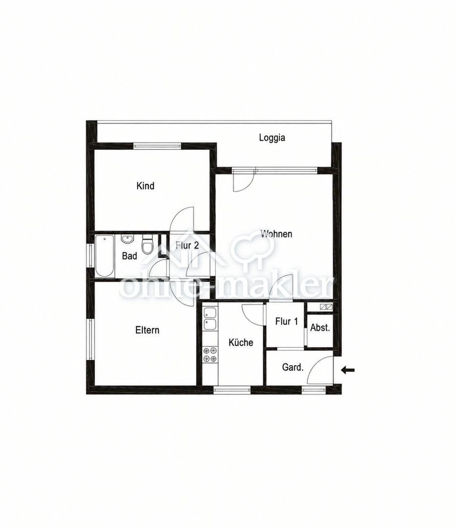 3-Zimmer-Wohnung | 72 qm | 2.000 € warm | 80935 München - Foto 1