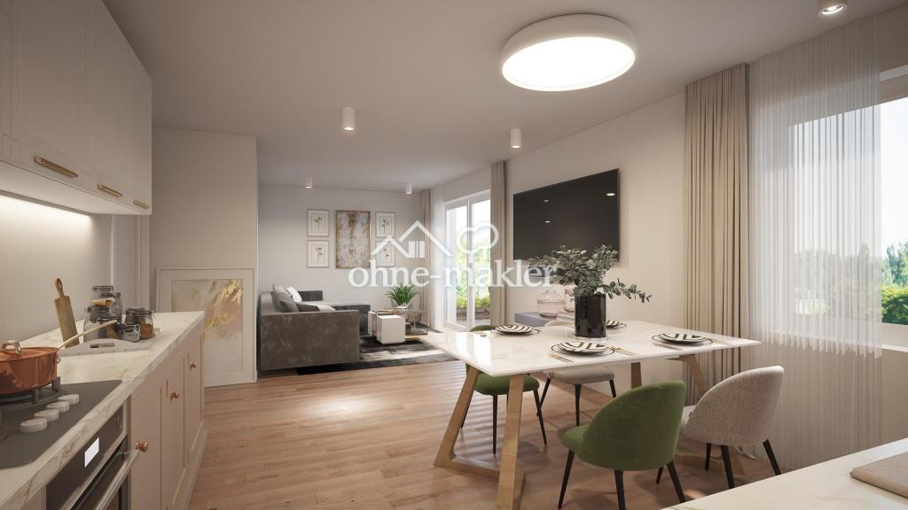 3 Zimmer Neubauwohnung mit 84m² Wohnfläche und großem Balkon - Foto 1