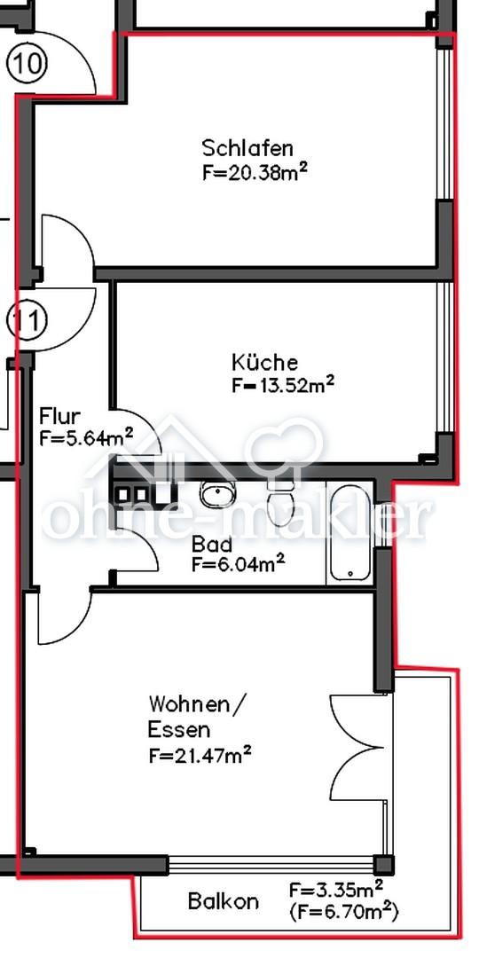 2-Zimmer Wohnung in MA-Lindenhof- frisch renoviert, saniertes Badezimmer, Einbauküche & Balkon - Photo 4