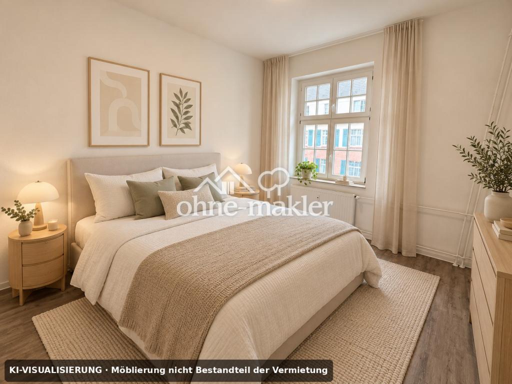 Wohnen mit Geschichte & Grünblick – modernisierte 2-Zimmer-Wohnung mit Balkon und Uhrenturmblick - Photo 3