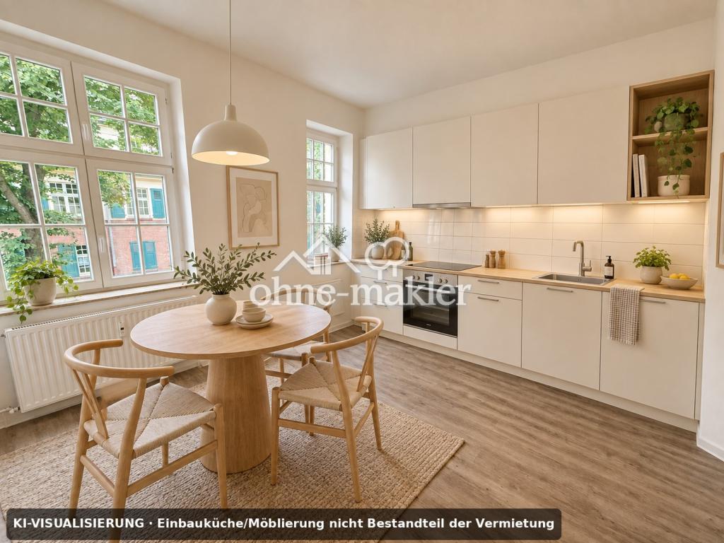 Wohnen mit Geschichte & Grünblick – modernisierte 2-Zimmer-Wohnung mit Balkon und Uhrenturmblick - Photo 4