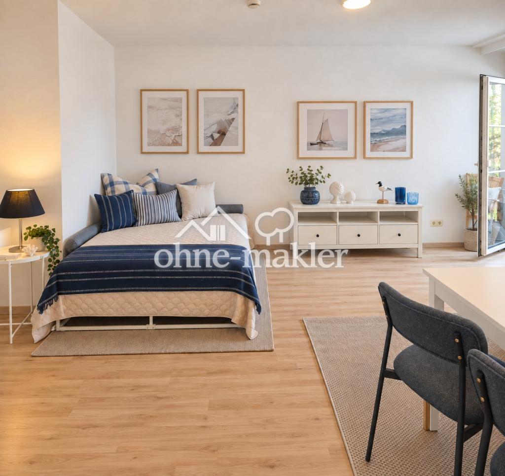Möbliertes 1-Zimmer-Apartment mit Balkon & Einbauküche – ca. 39 m² - Foto 1