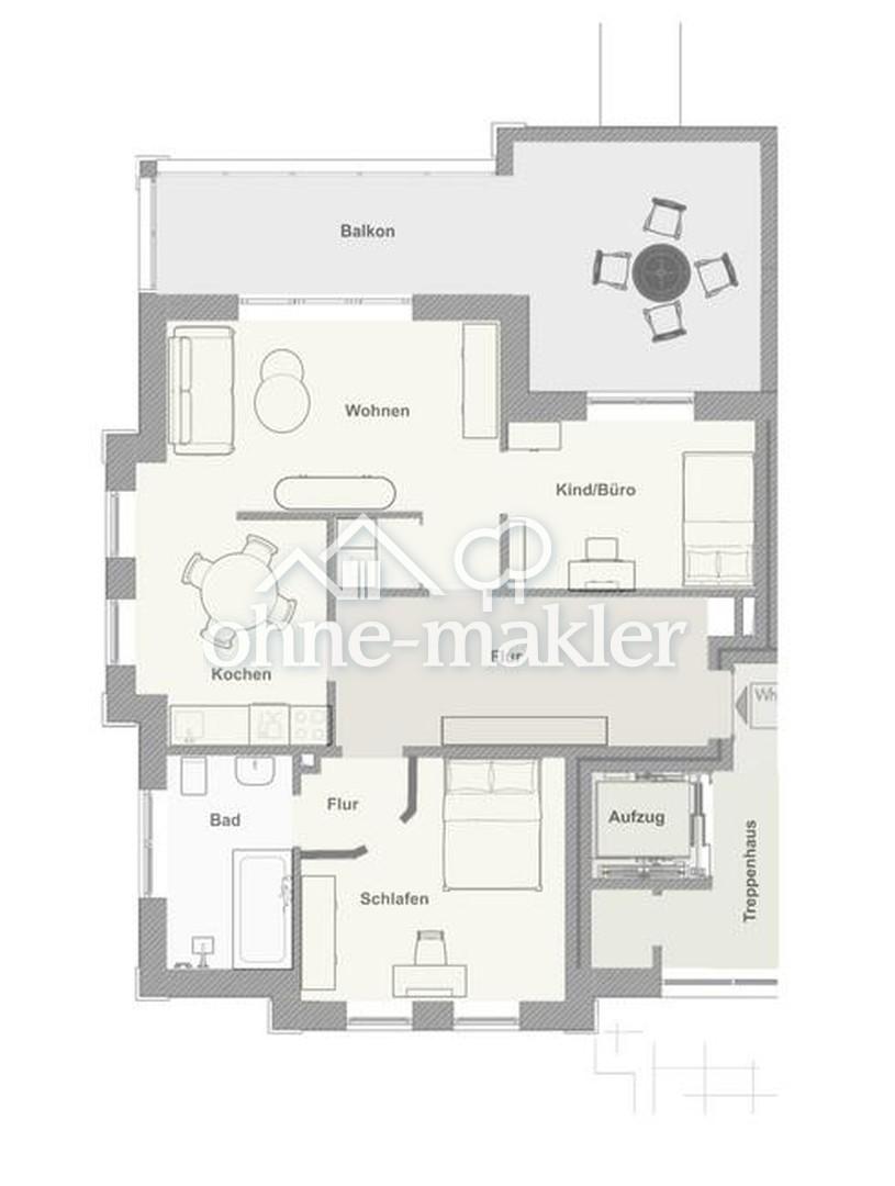 Attraktives Wohnen im 1. OG: Moderne 3 Zimmer mit großem Balkon - Photo 4