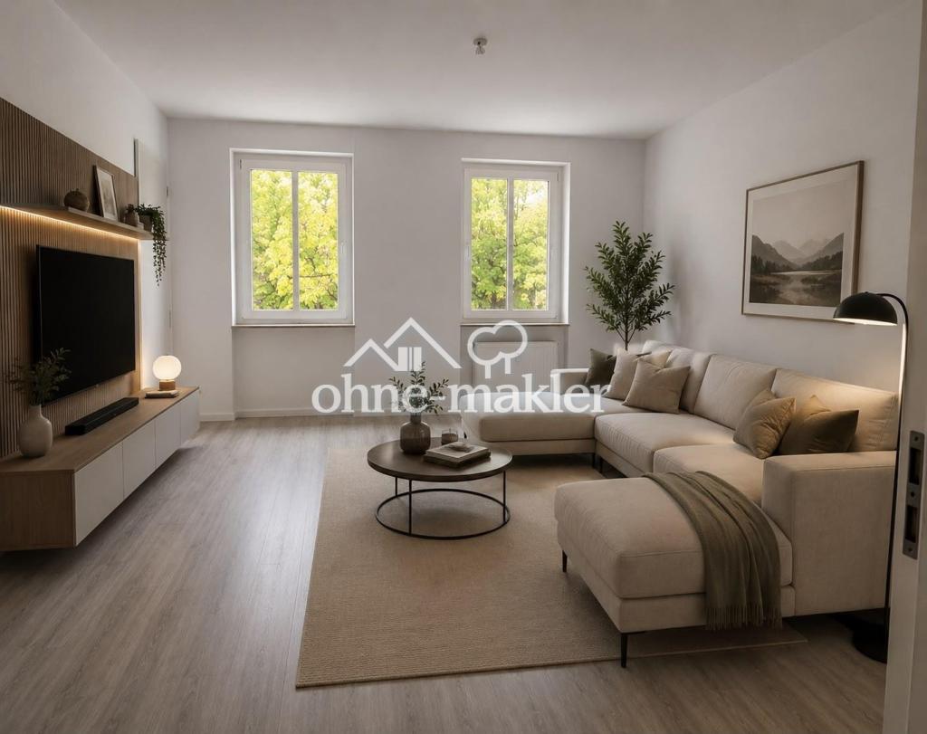 Kernsanierte 3-Zimmer­wohnung mit Balkon und Einbauküche - Photo 1
