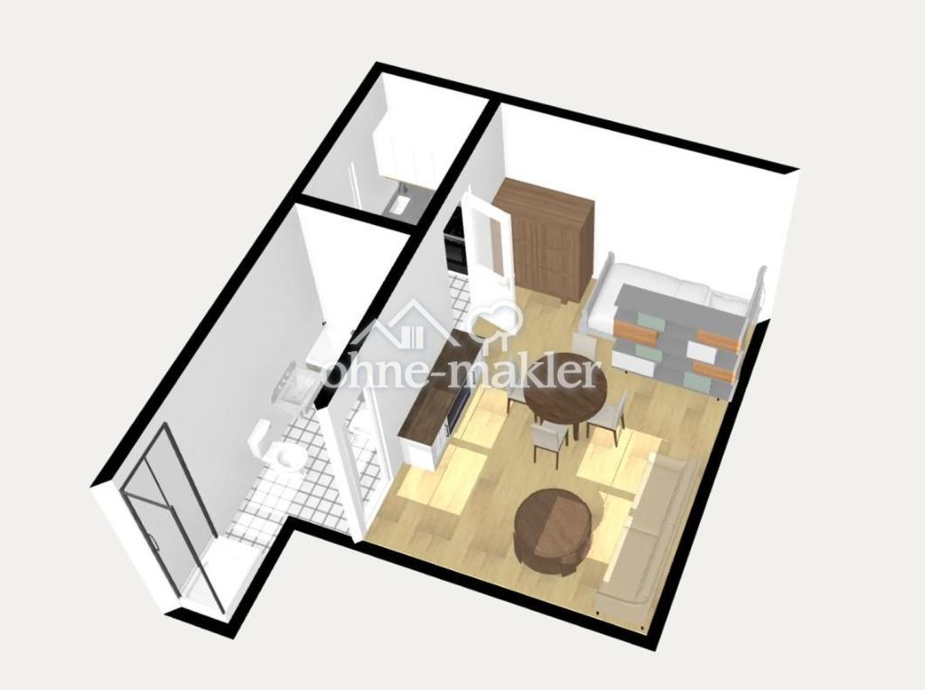 Frisch renovierte, helle 1 - Zimmer Wohnung in ruhigem Haus direkt an den Barmer Anlagen - Foto 4