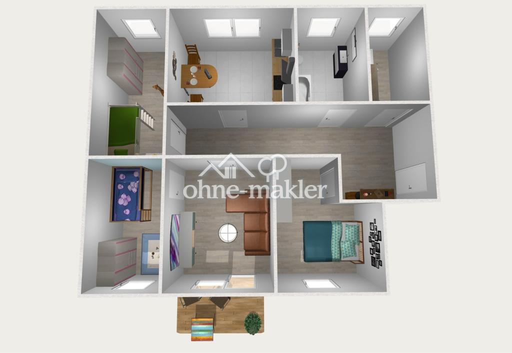 Helle 4-Raum-Wohnung mit Balkon & frisch renoviert – Idyllisches Wohnen im grünen Prießnitz! - Photo 3
