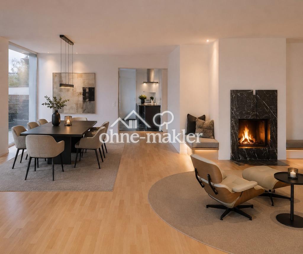 Großzügige Gartenwohnung im Architektenhaus – 140 m², Kamin und Carport - Photo 1
