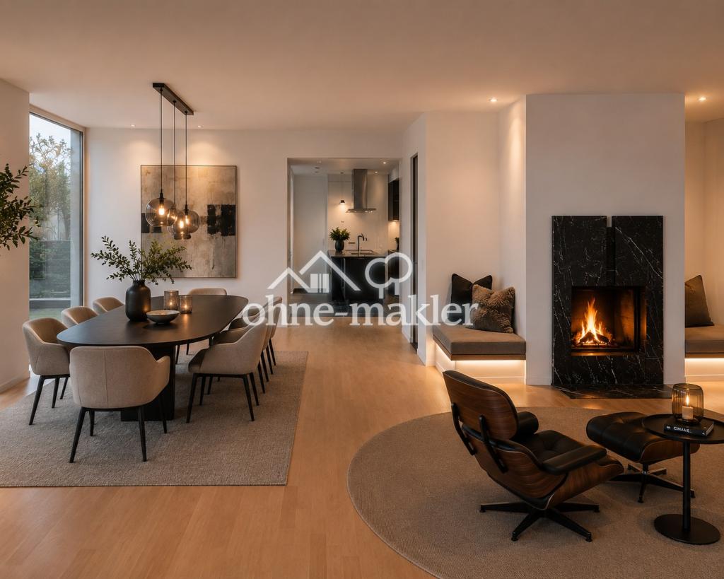 Großzügige Gartenwohnung im Architektenhaus – 140 m², Kamin und Carport - Photo 3