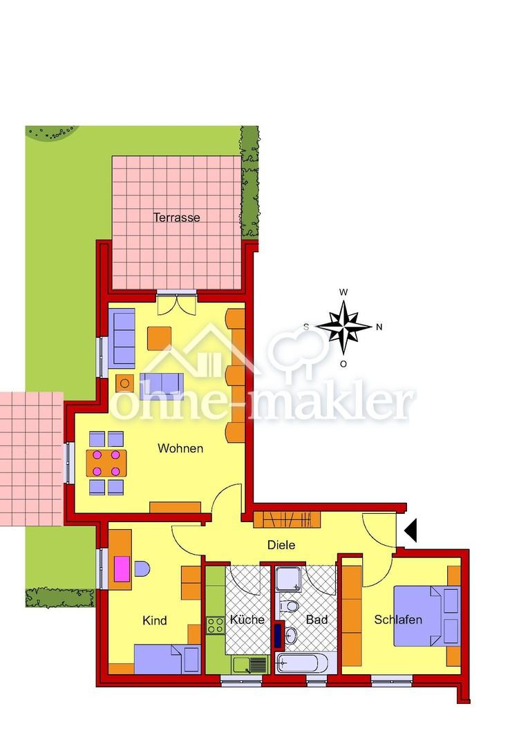 Neubau, 3-Zi.-Wohnung EG, ruhige Lage im Badeteil, gute Ausstattung, Terrasse und Garten - Photo 2