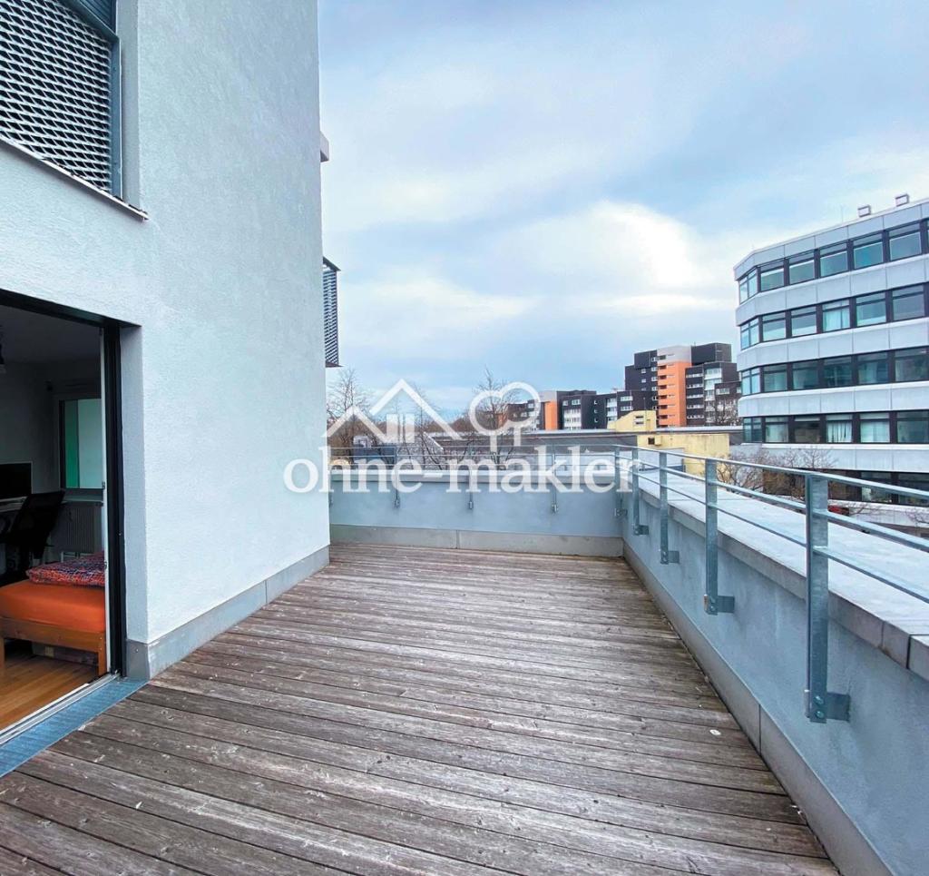 Helle 1-Zimmer Wohnung mit großzügiger Dachterrasse + Tiefgarage - Foto 4