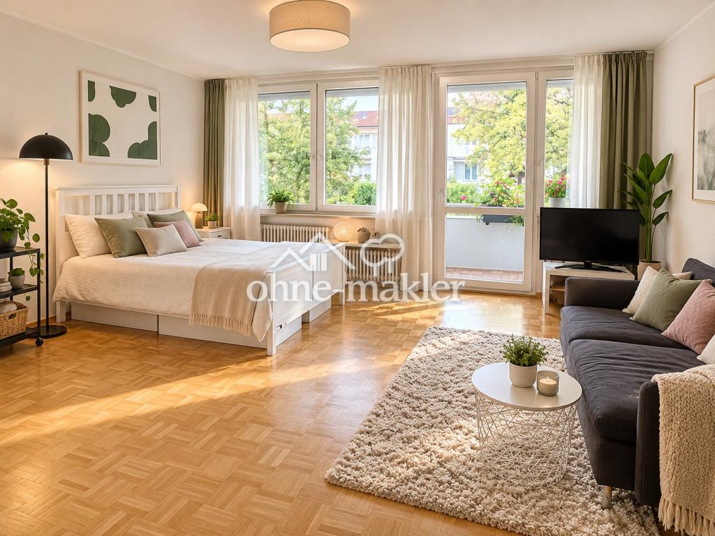 Helles, charmantes Appartment am mit großzügigem Balkon und Blick ins Grüne - Photo 3