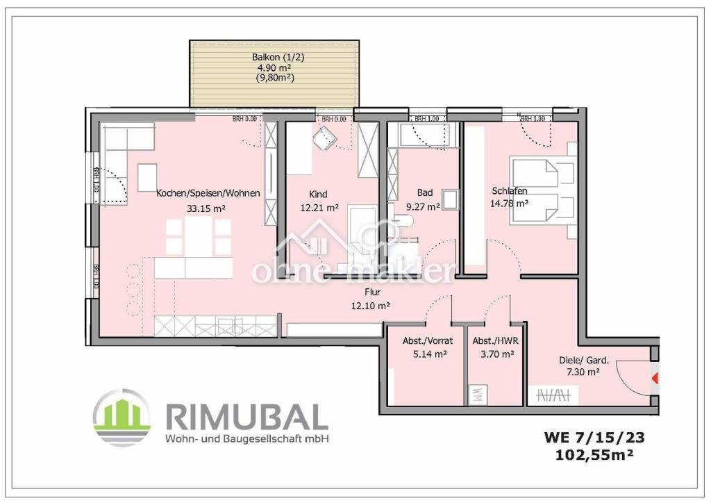 Traumwohnung mit Garten - Foto 4