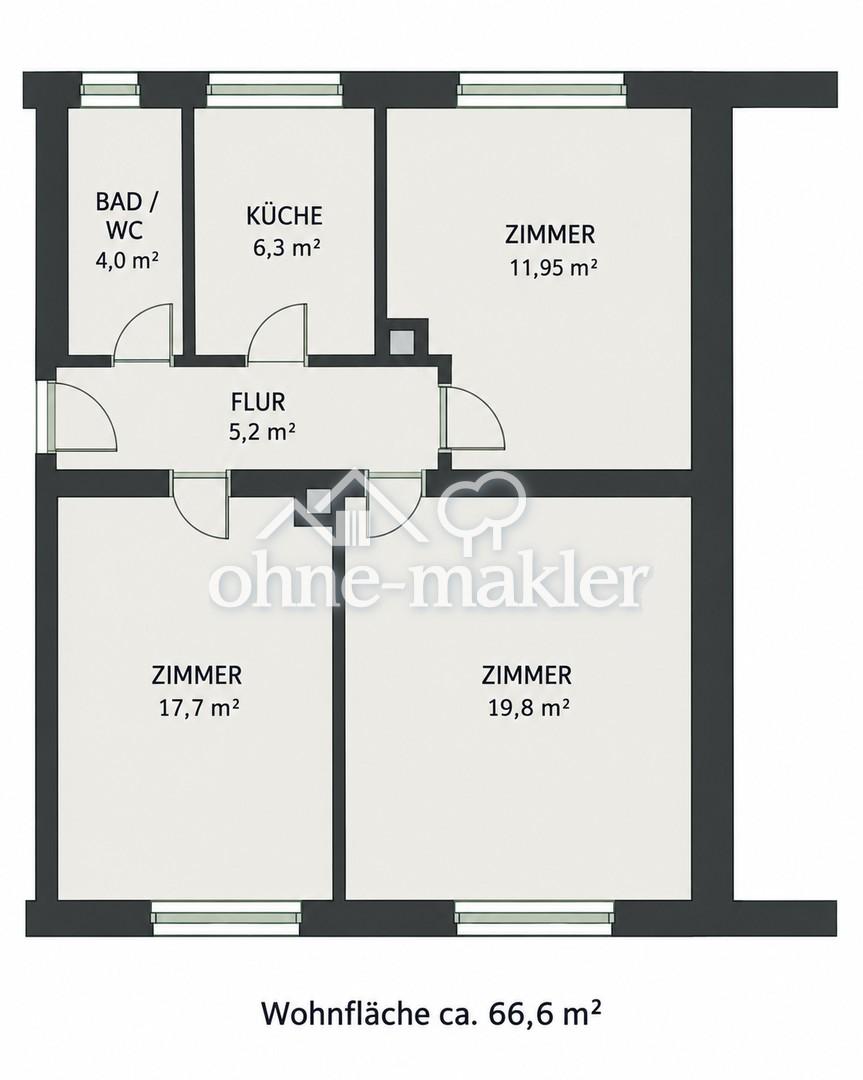 Erstbezug nach Sanierung! Zentrale 3-Zimmerwohnung - Photo 5