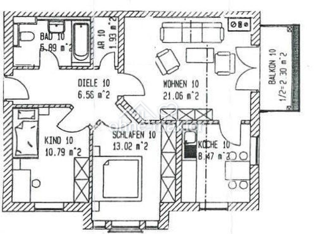 3 Zimmer Wohnung mit großem Balkon in 82131 Gauting - Photo 2