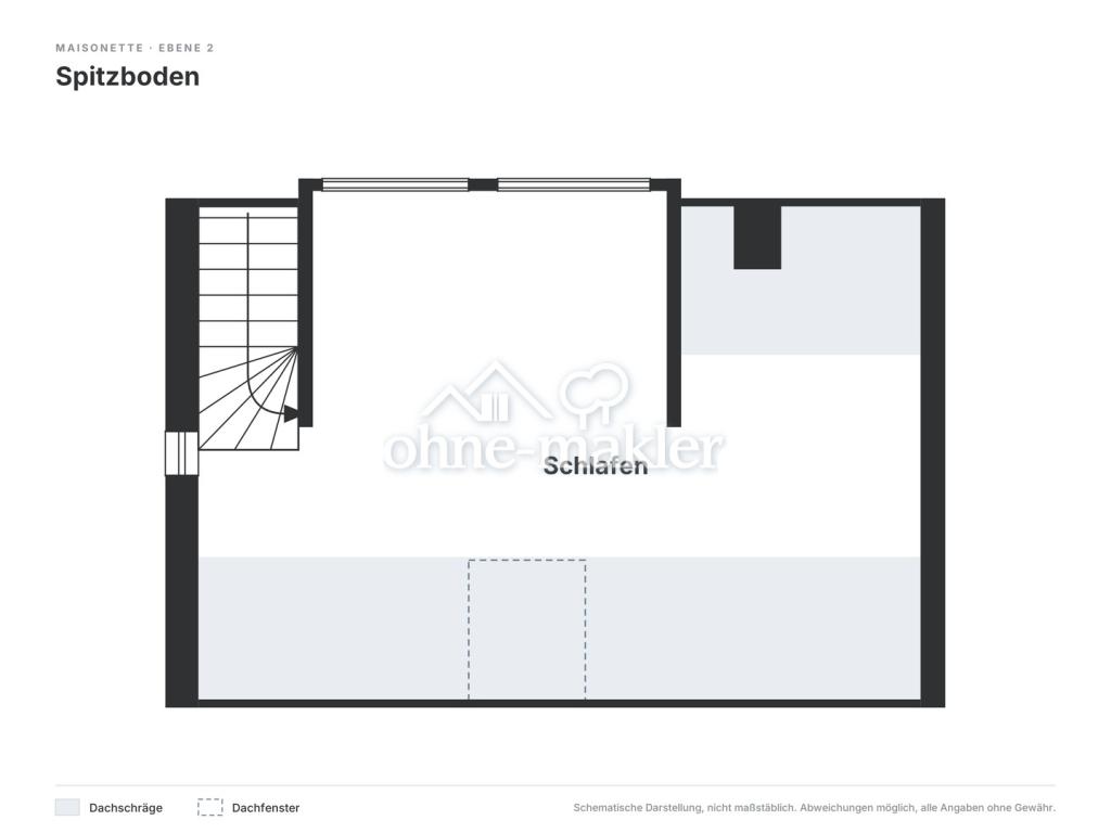 Helle und moderne 2-Zimmer-Maisonette im Dachgeschoss mit Dachterrasse – Baujahr 2014 - Foto 3